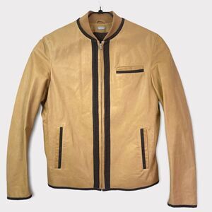 Bruno magli leather bomber jacket size 40